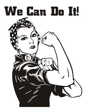 We Can  Do It v2 Decal Sticker 