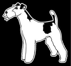 Wire Fox Terrier Decal Sticker 