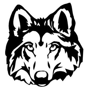 Wolf Head v1 Decal Sticker 