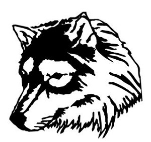 Wolf Head v2 Decal Sticker 