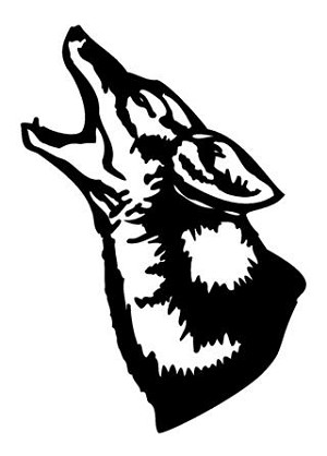 Wolf Head v3 Decal Sticker 