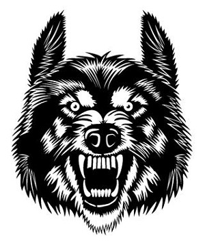 Wolf Head v4 Decal Sticker 