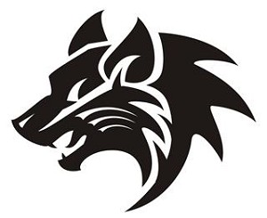 Wolf Head v6 Decal Sticker 