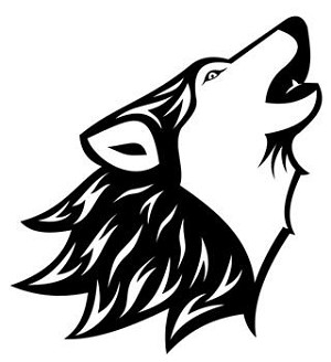 Wolf Head v7 Decal Sticker 