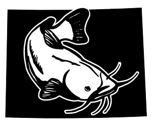 Wyoming Catfish Decal Sticker 