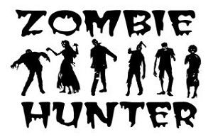 Zombie Hunter v3 Decal Sticker 