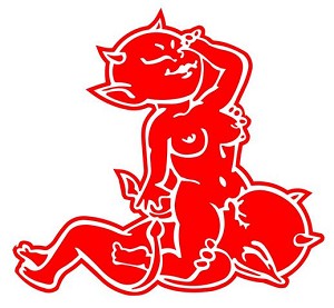 Horny Devils v2 Decal Sticker 
