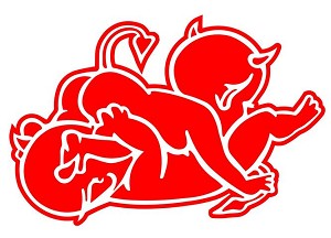 Horny Devils v4 Decal Sticker 