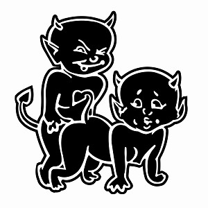 Horny Devils v1 Decal Sticker 