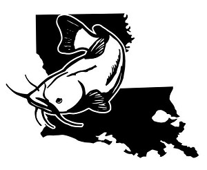 Louisiana Catfish Decal Sticker 
