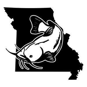 Missouri Catfish Decal Sticker 