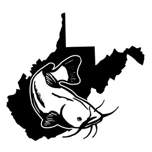 West Virginia Catfish Decal Sticker 